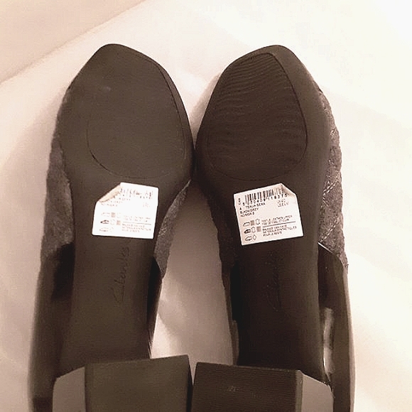 Clarks Artisan Tealia Sera Black Grey Officecore Corpcore Shoes Pumps - Picture 3 of 5